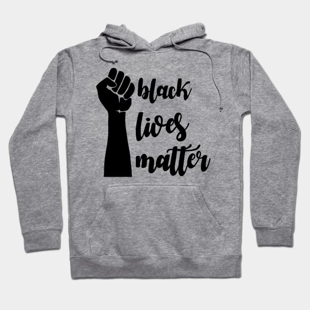 Black lives matter - Fist Hoodie by valentinahramov